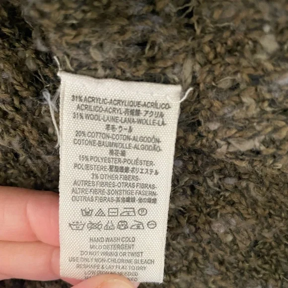 Free People Textured Olive Sweater XS - Picture 5 of 11